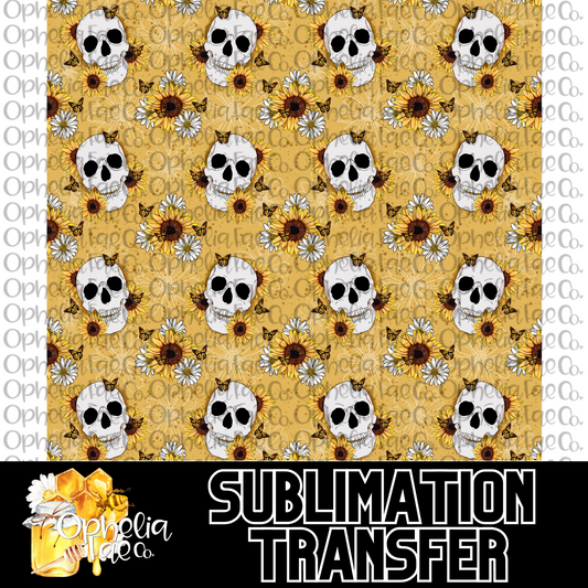 Sunflower Skellie Small Scale - Sublimation Transfer