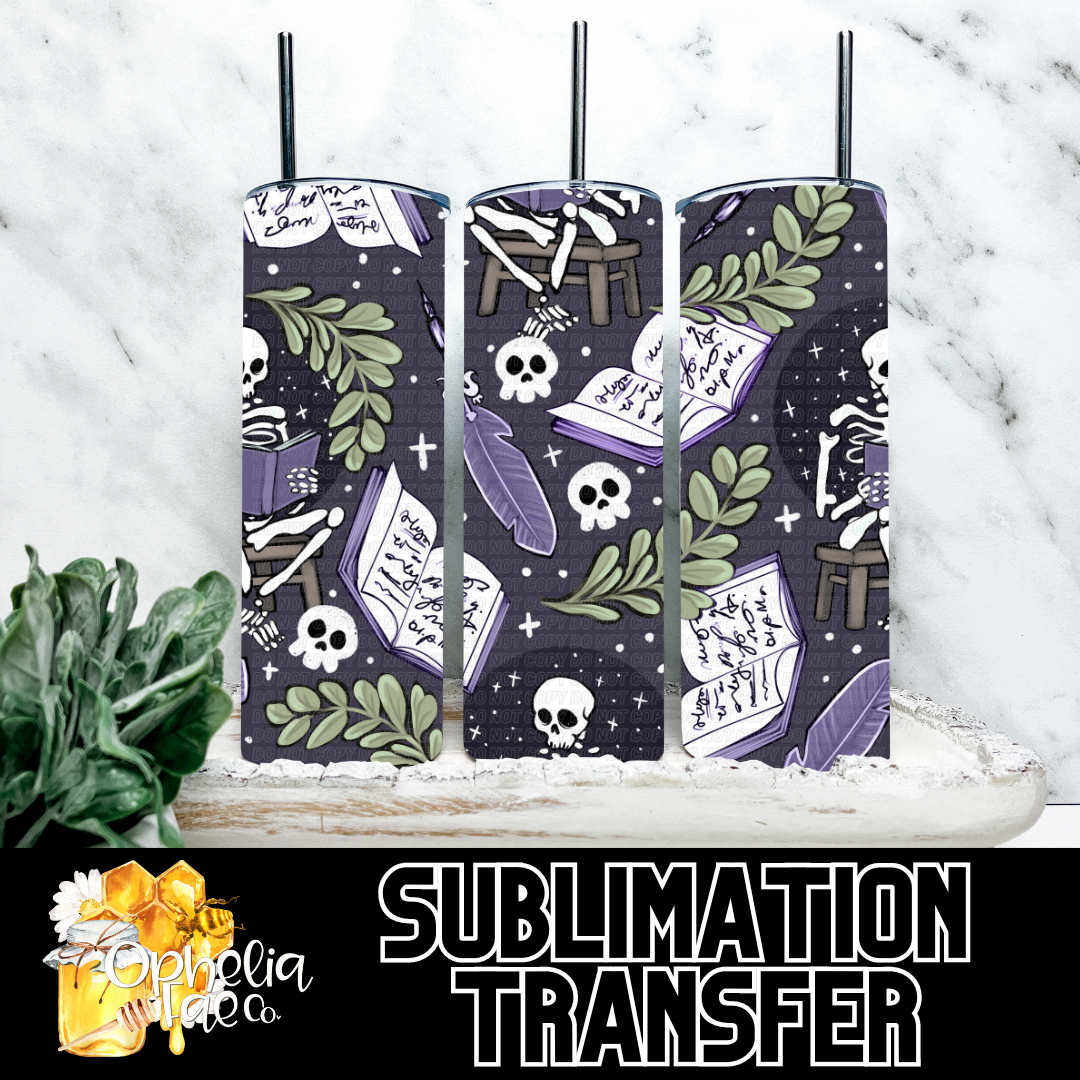 Book Skeleton - Sublimation Transfer