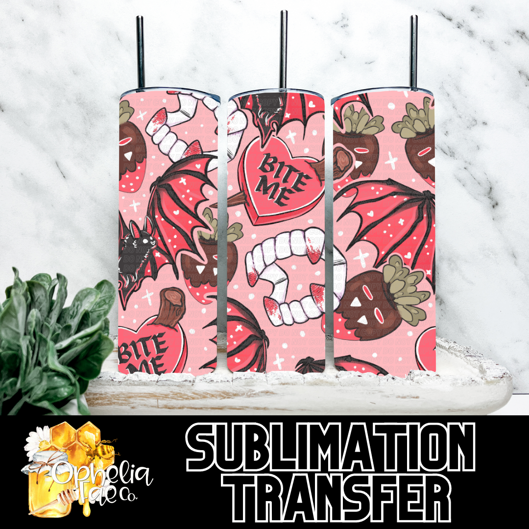 Vampire Bite Me - Sublimation Transfer