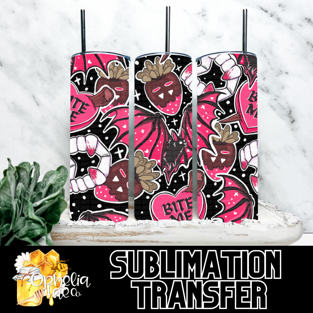 Vampire Bite Me - Sublimation Transfer