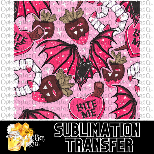 Vampire Bite Me - Sublimation Transfer