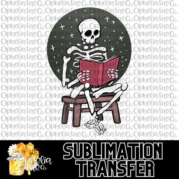 Book Skeleton - Sublimation Transfer