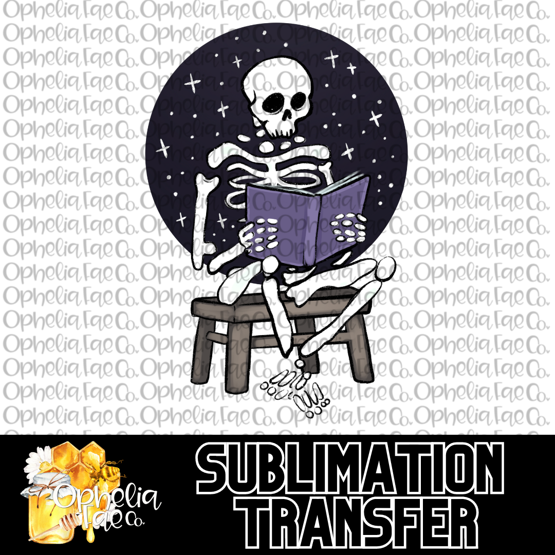 Book Skeleton - Sublimation Transfer