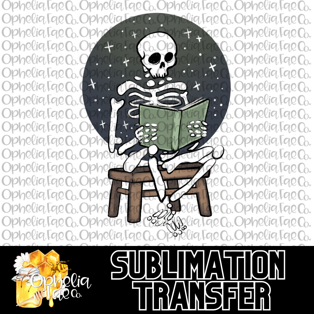 Book Skeleton - Sublimation Transfer