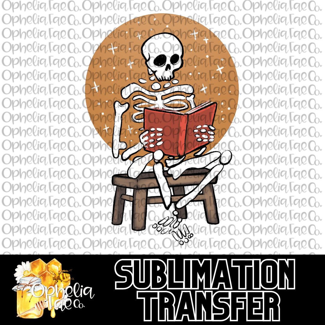 Book Skeleton - Sublimation Transfer