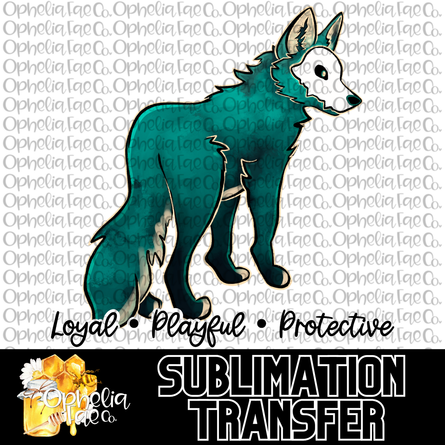 Wolf Familiar - Sublimation Transfer