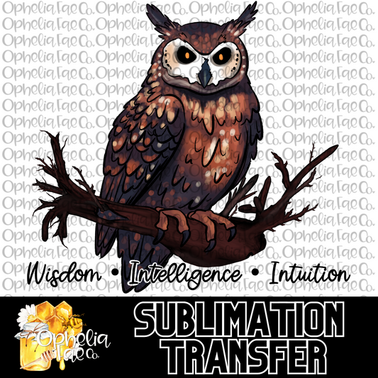 Owl Familiar - Sublimation Transfer