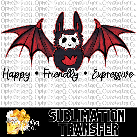 Bat Familiar - Sublimation Transfer