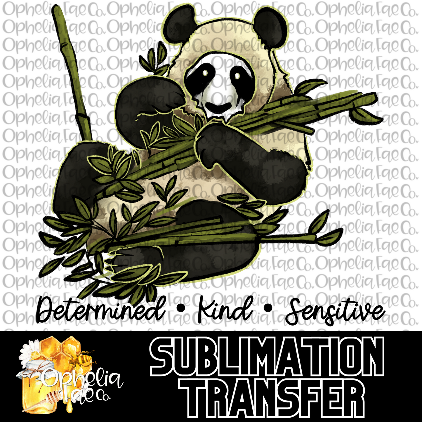 Panda Familiar - Sublimation Transfer