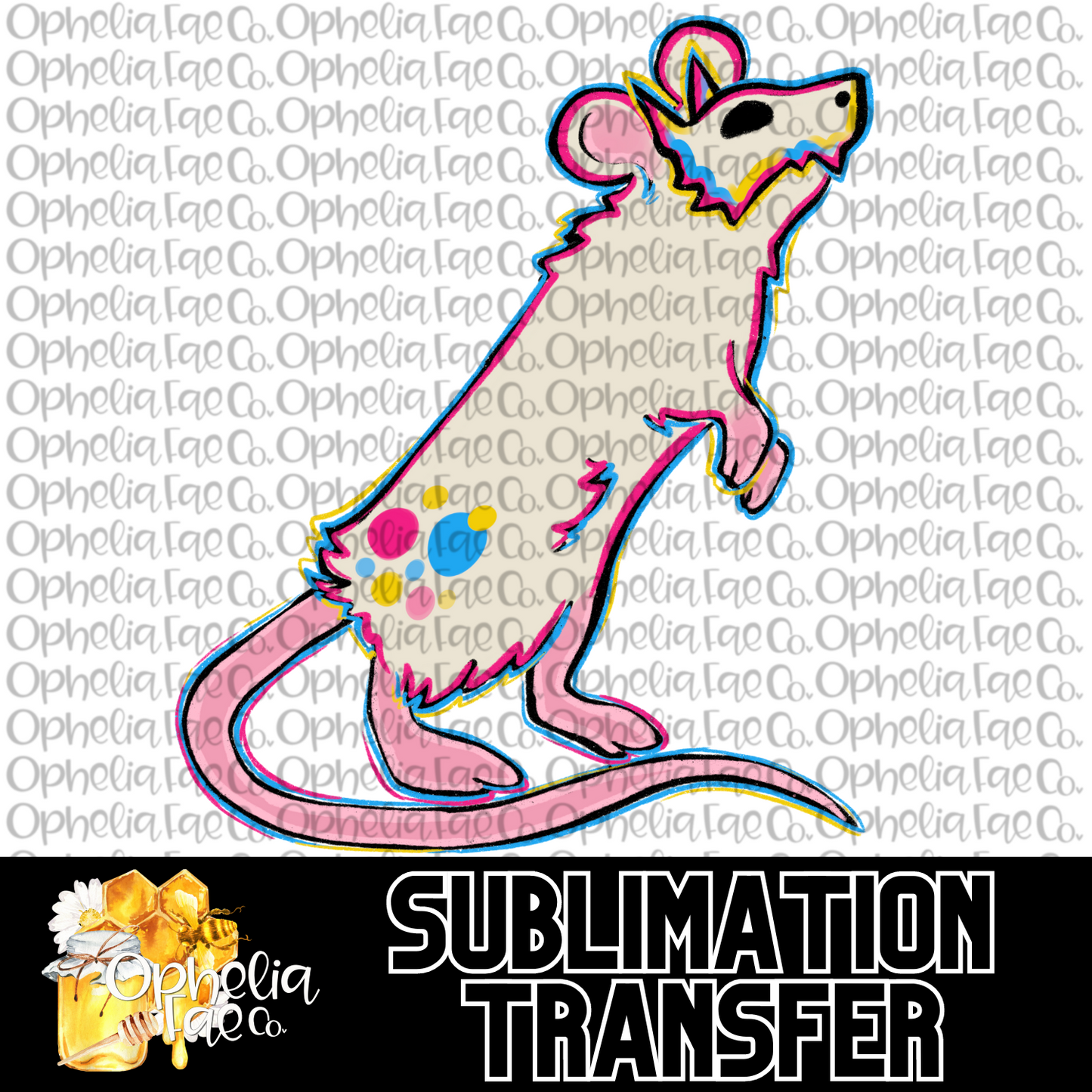 Rat Familiar - Sublimation Transfer