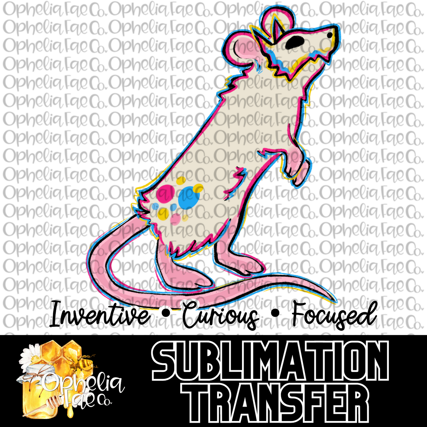 Rat Familiar - Sublimation Transfer