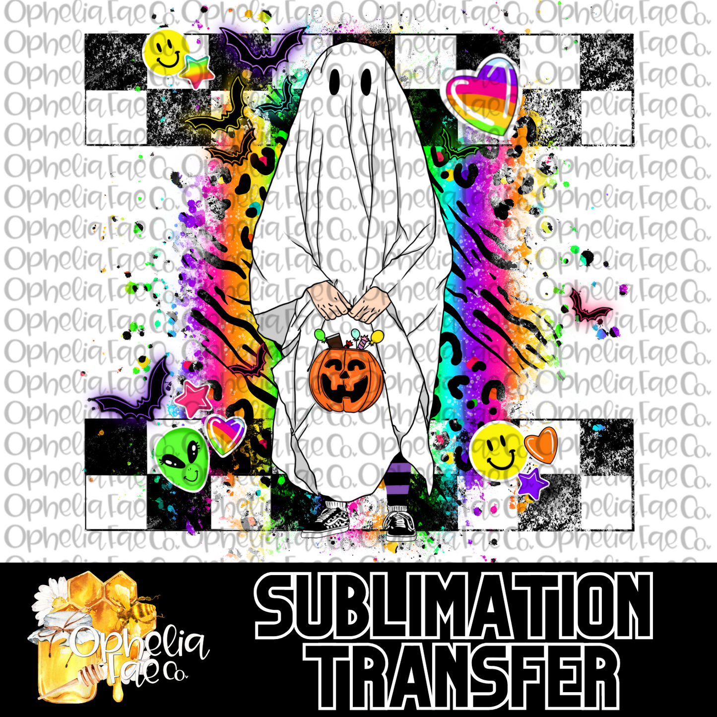 Neon Ghostie - Sublimation Transfer