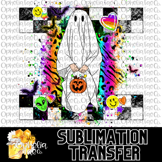 Neon Ghostie - Sublimation Transfer