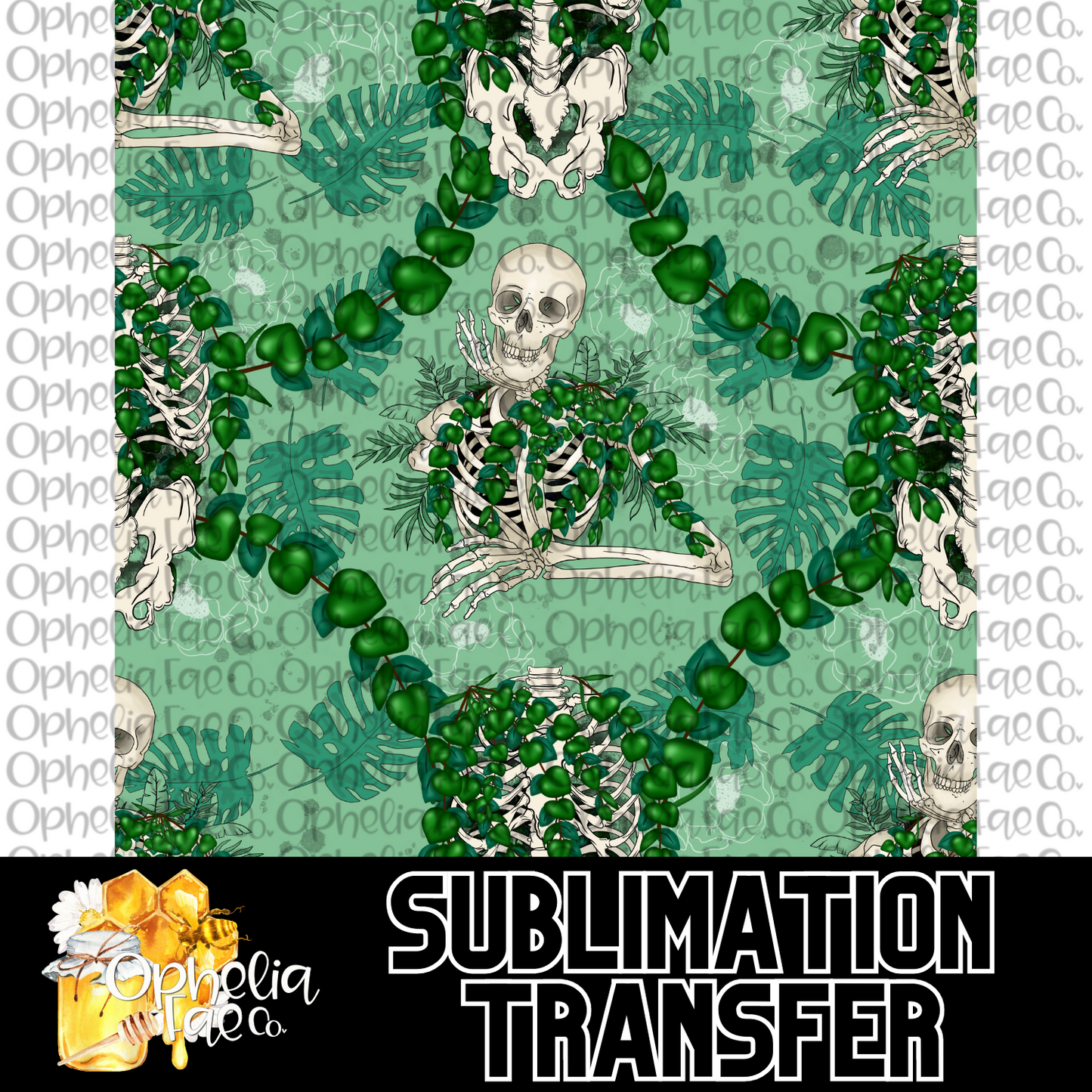 Plant Skellie Large Scale - Sublimation Transfer