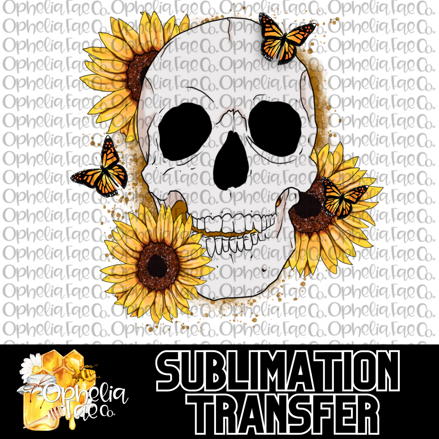 Sunflower Skellie - Sublimation Transfer