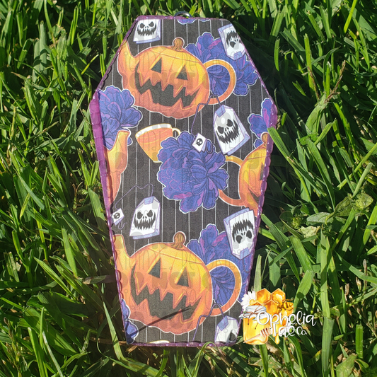 Pumpkin Tea Pot - Coffin - Car Air Freshie