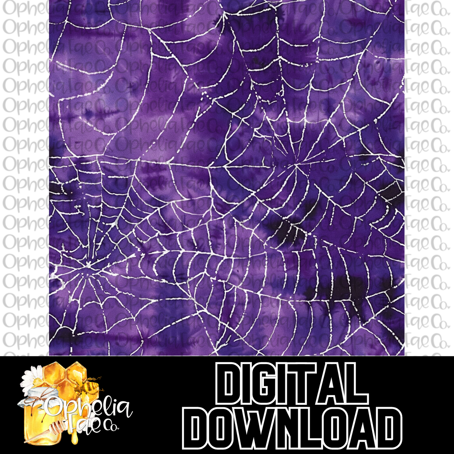 Tie Dye Spiderweb Digital Download | Seamless