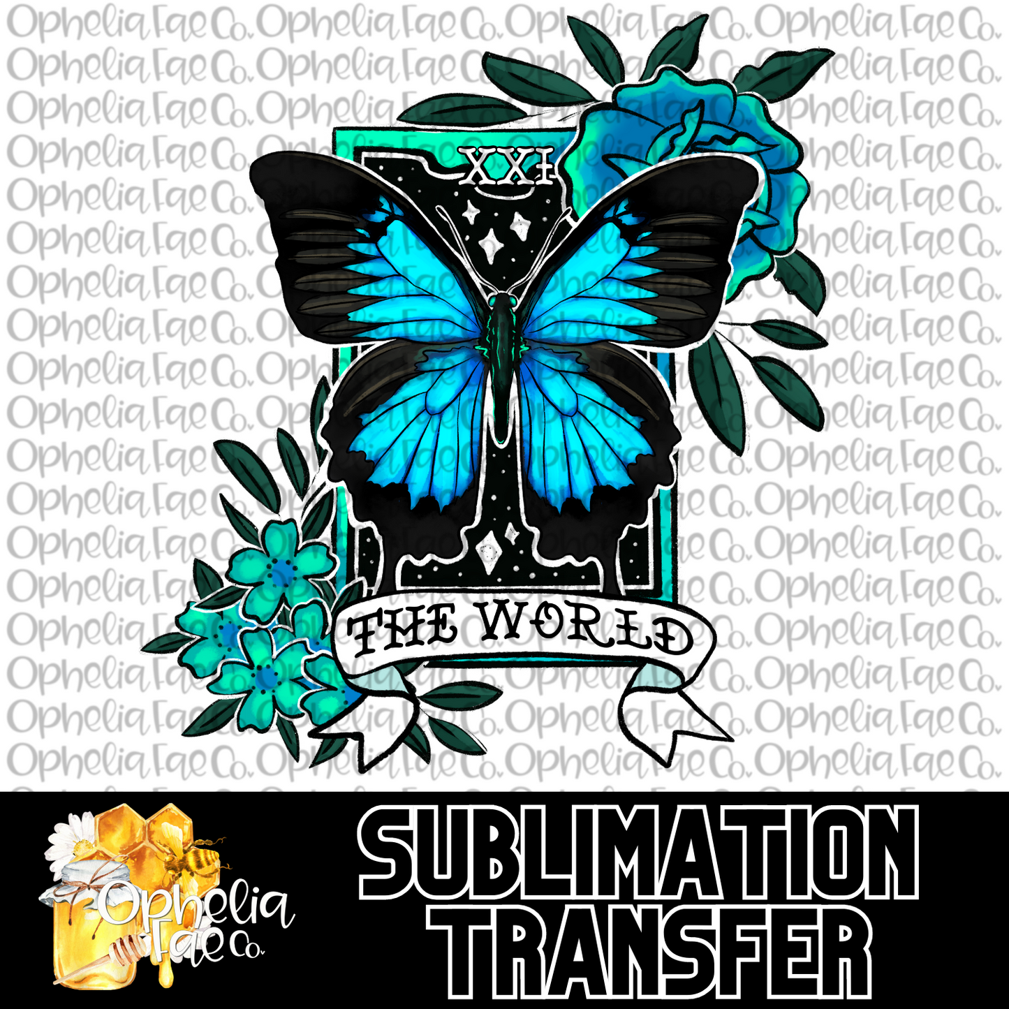 The World Butterfly Tarot - Sublimation Transfer