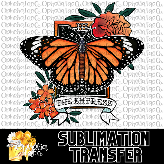 The Empress Butterfly Tarot - Sublimation Transfer