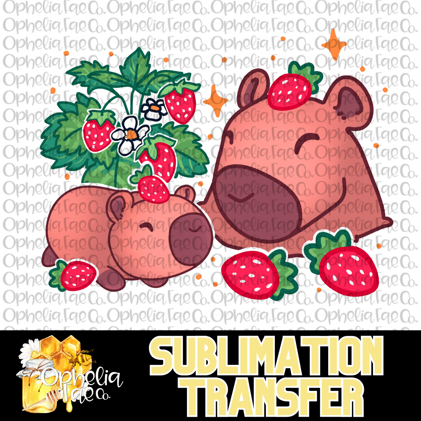 Hextober Strawberry - Sublimation Transfer