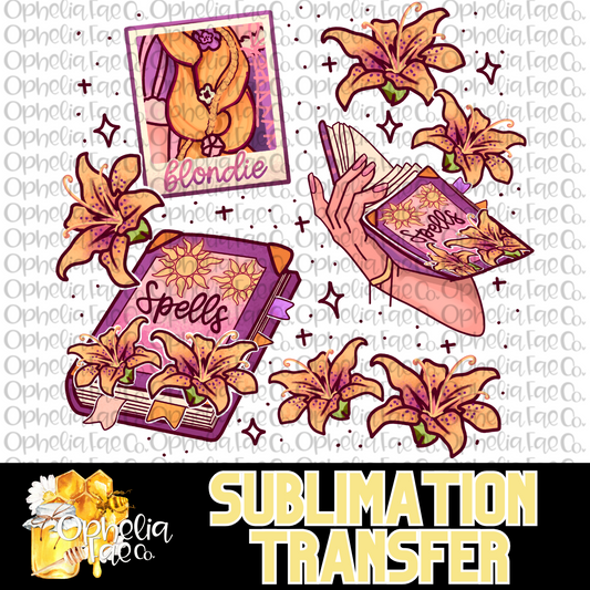 Hextober Spellbook - Sublimation Transfer