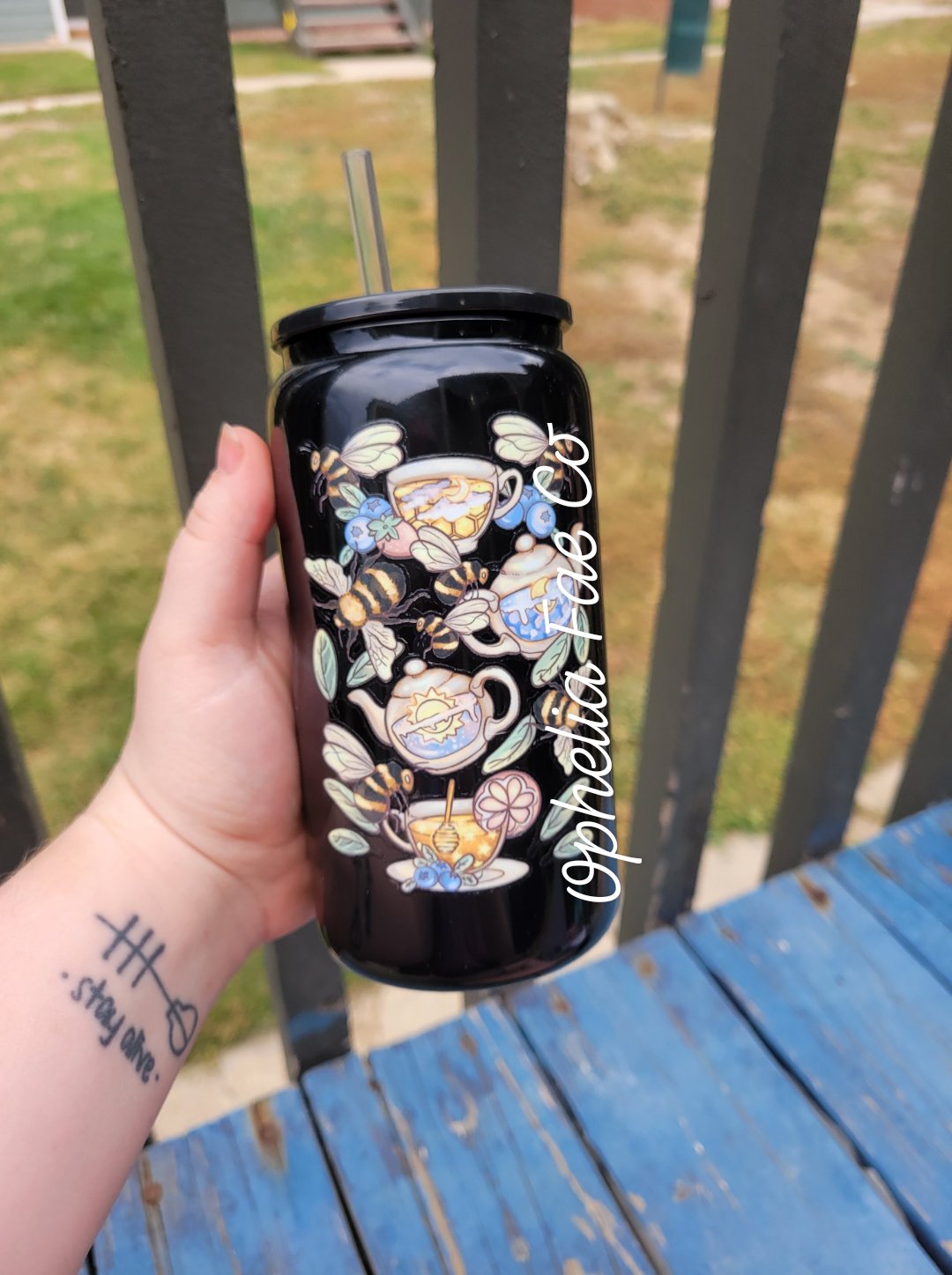 Bees & Teas - 16oz Glass Can