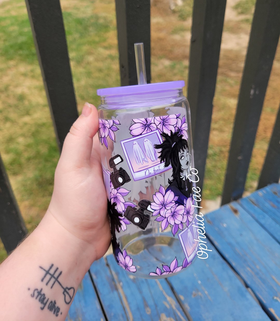 Purple Beetle - 16oz Glass Can