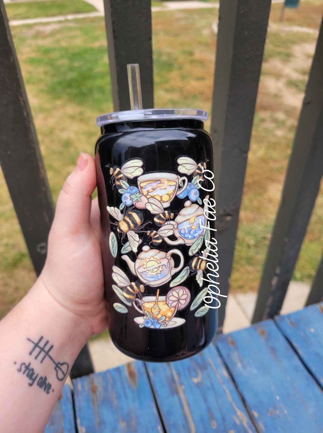 Bees & Teas - 16oz Glass Can