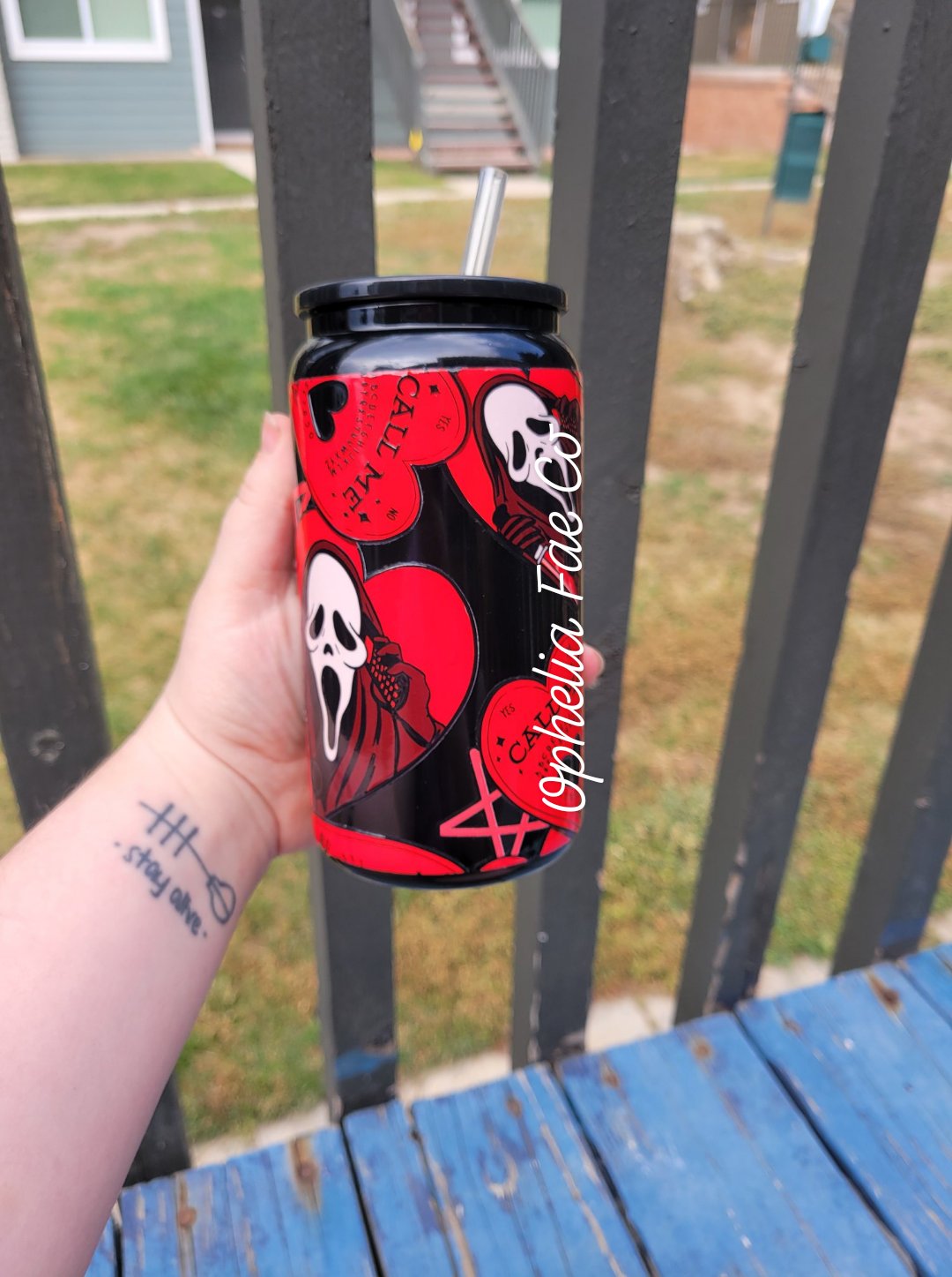 Red Call Me - 16oz Glass Can