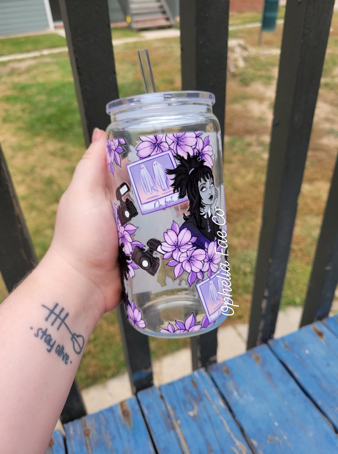 Purple Beetle - 16oz Glass Can