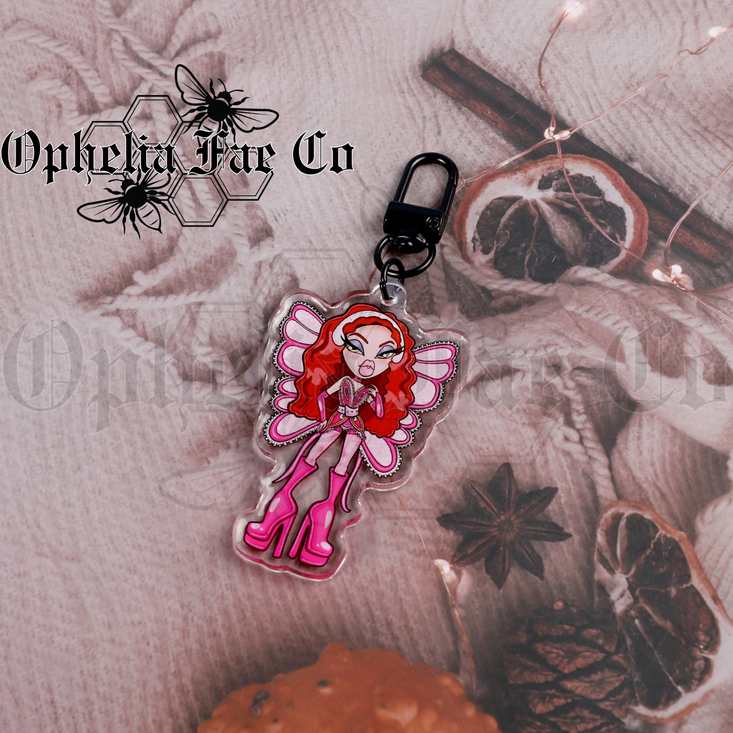 Coachella Butterfly CR 2.5" Keychain