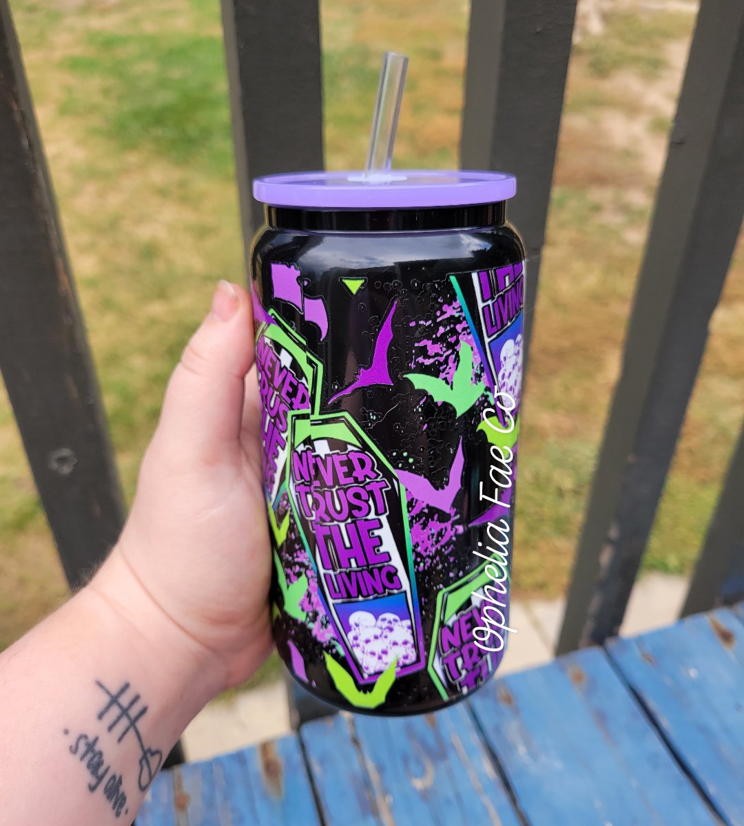 Never Trust the Living - 16oz Glass Can