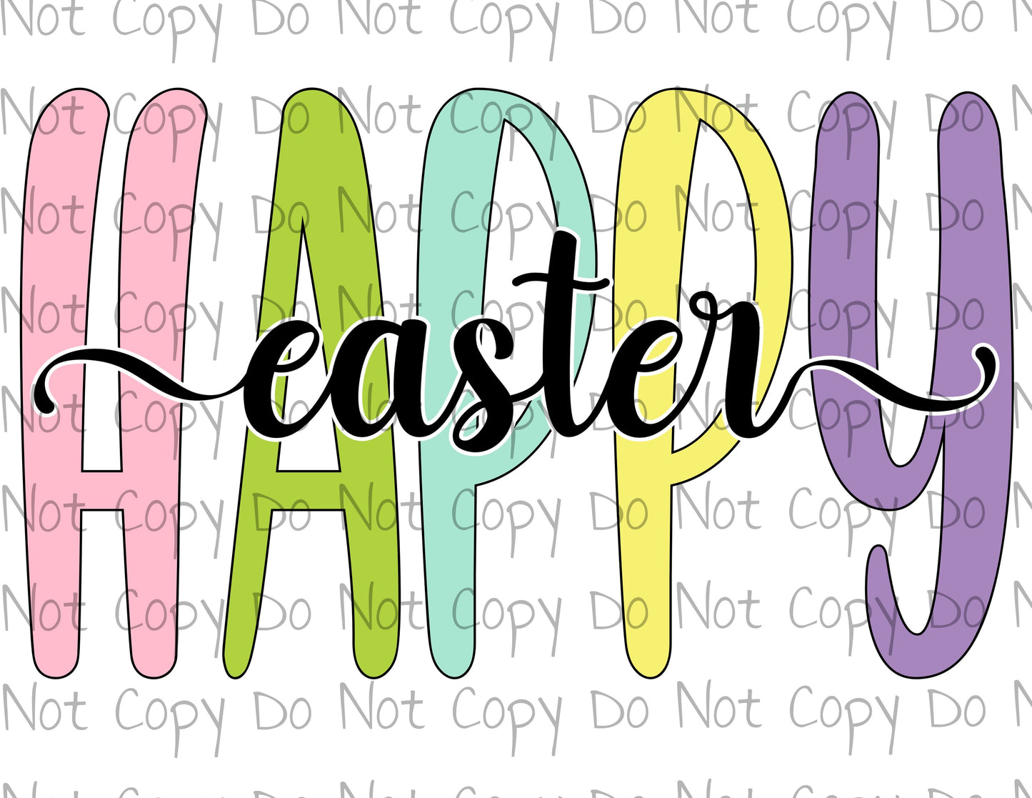 Happy Easter - Sublimation Transfer