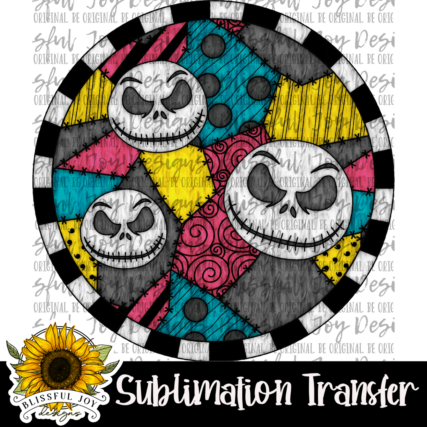 Jack Skeleton - Rounds - Sublimation Transfer