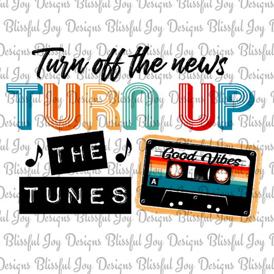 Turn up the tunes - Sublimation Transfer