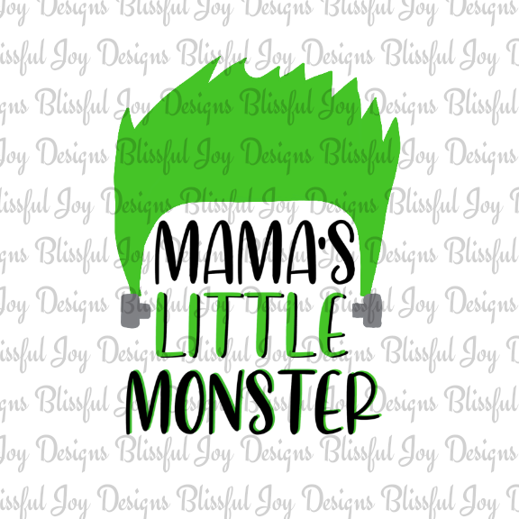 Mama's little monster (boy) - Sublimation Transfer