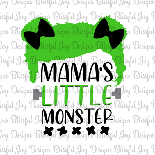 Mama's little monster (girl) - Sublimation Transfer