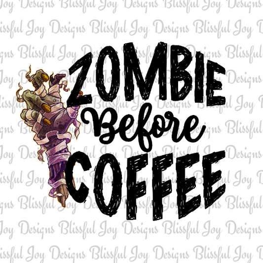 Zombie before Coffee - Sublimation Transfer