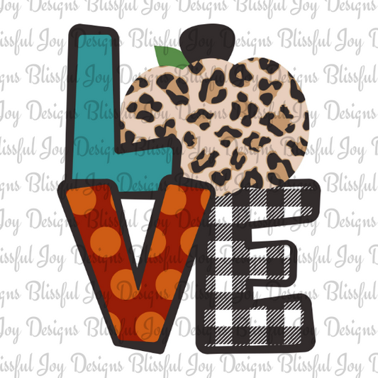 Love Pumpkin - Sublimation Transfer