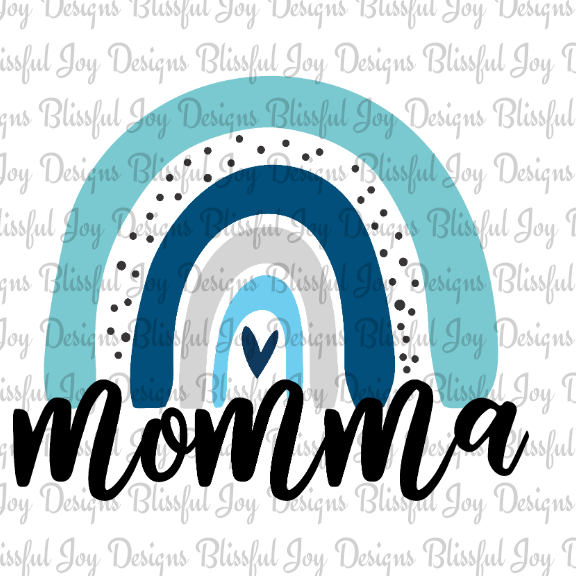 Rainbow Momma (Blue) - Sublimation Transfer