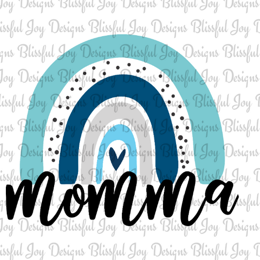 Rainbow Momma (Blue) - Sublimation Transfer