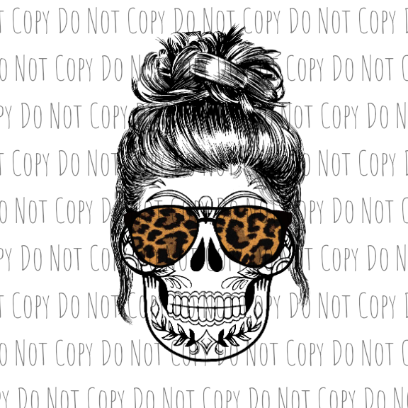 Cheetah Skull - Sublimation Transfer