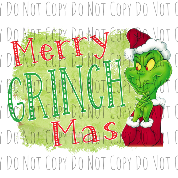 Merry Grinchmas - Sublimation Transfer