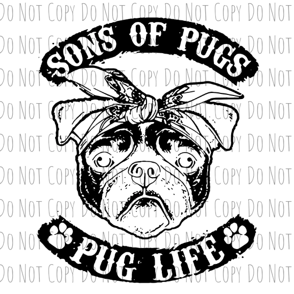 Sons of Pugs - Sublimation Transfer