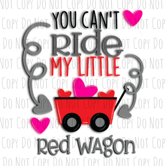 Little Red Wagon - Sublimation Transfer