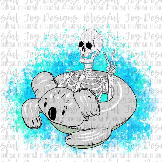 Floaty Skellie Koala - Sublimation Transfer