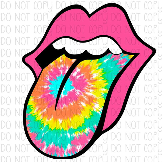 Tie Dye Tongue - Sublimation Transfer