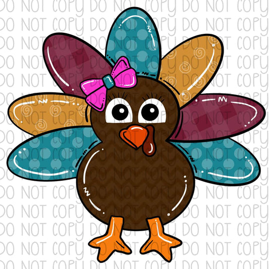 Girl Turkey  - Sublimation Transfer