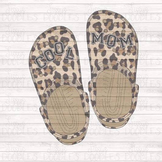 Leopard Cool Mom Crocs - Sublimation Transfer