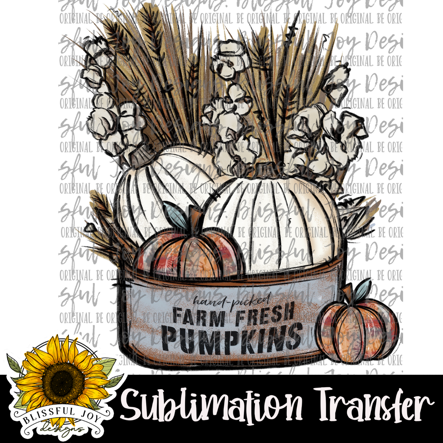 Farm Fresh Pumpkins - Sublimation Transfer